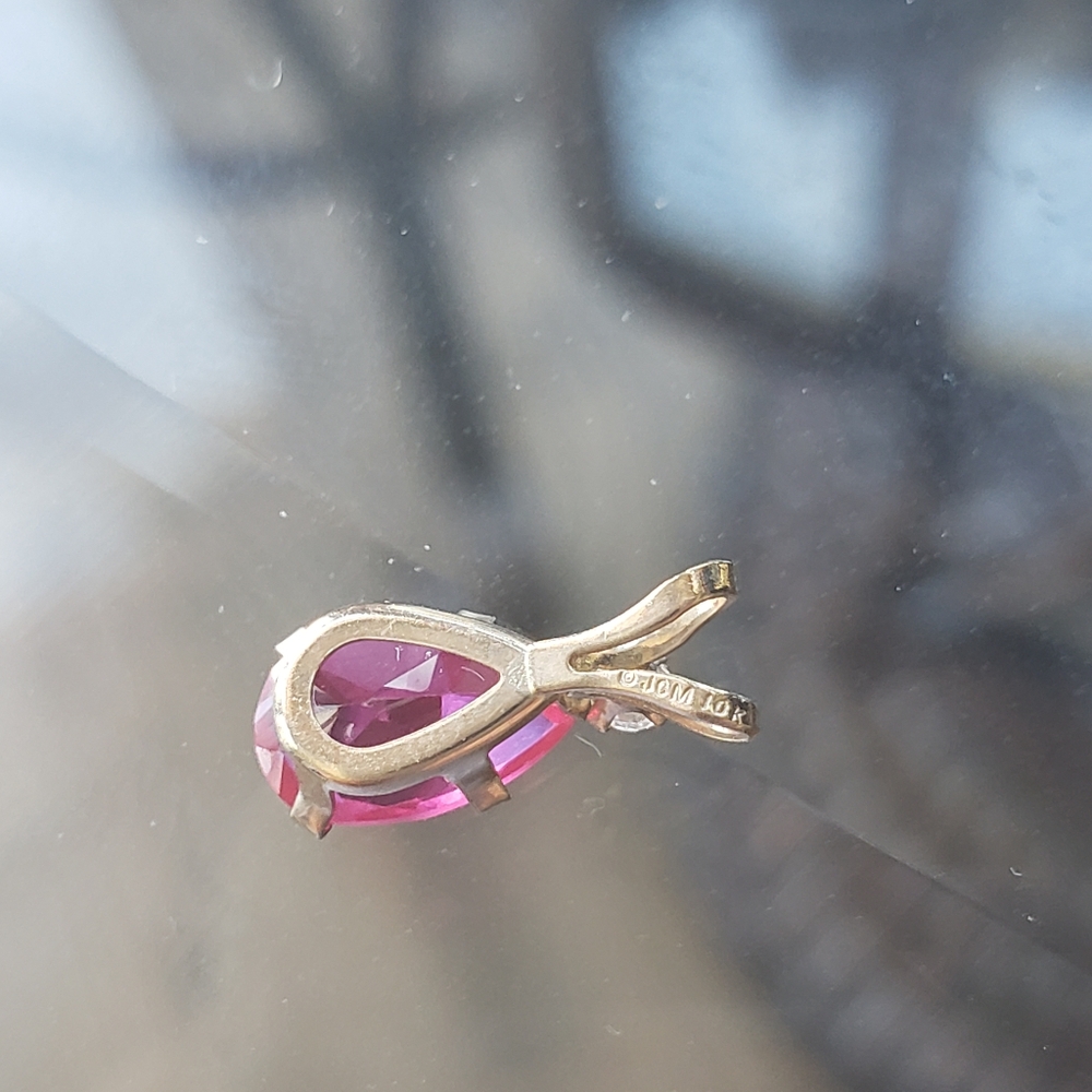 Ruby /10kt Gold Set. - Picture 4 of 4